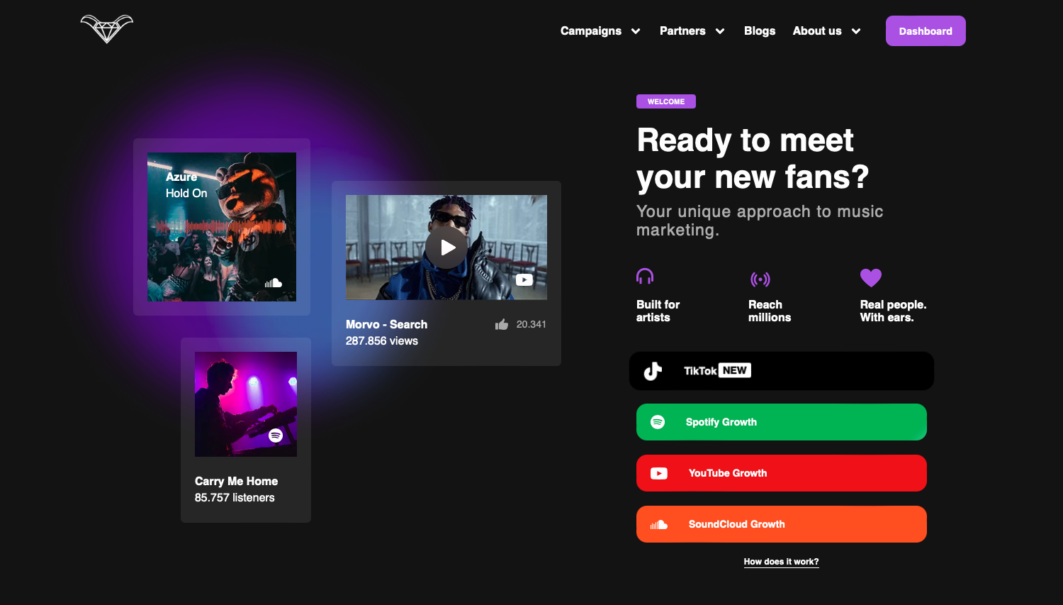 Daimoon Media website landingpage