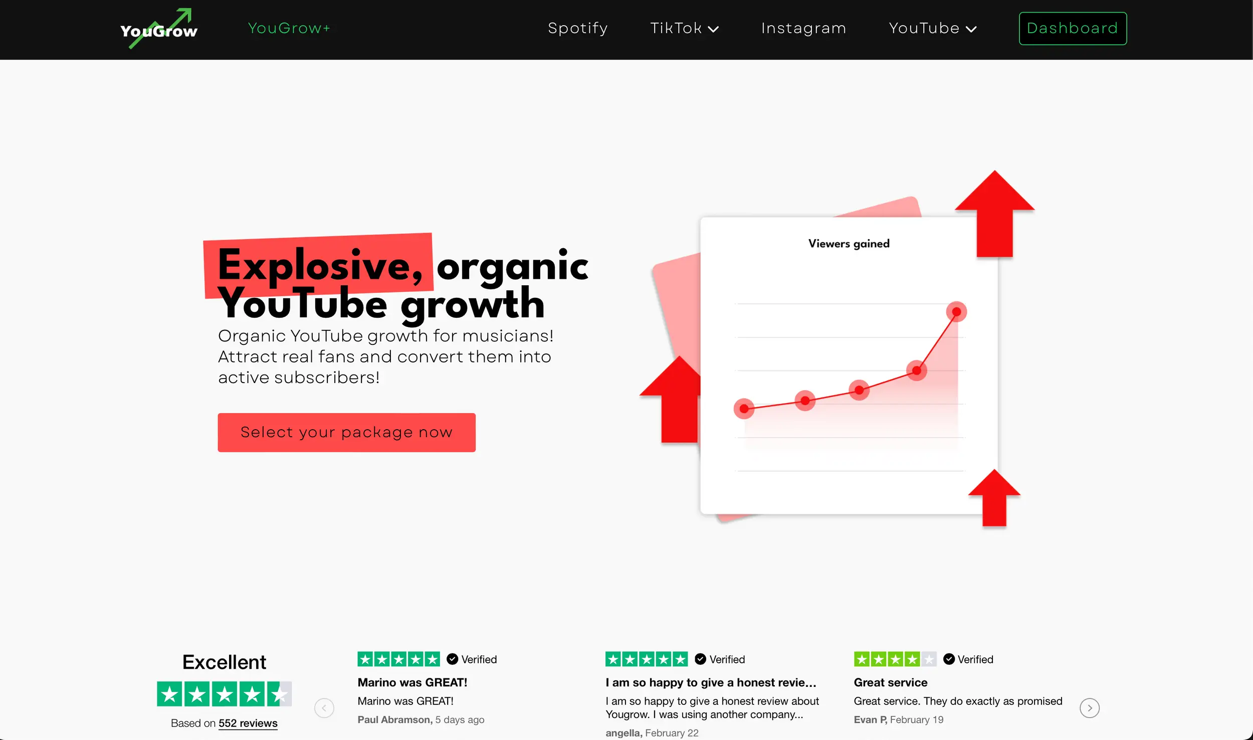 YouGrow Promo website